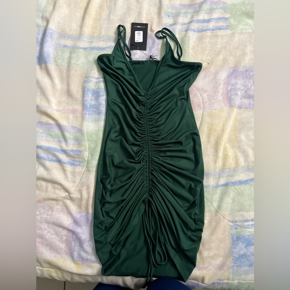 Green Scrunch dress
